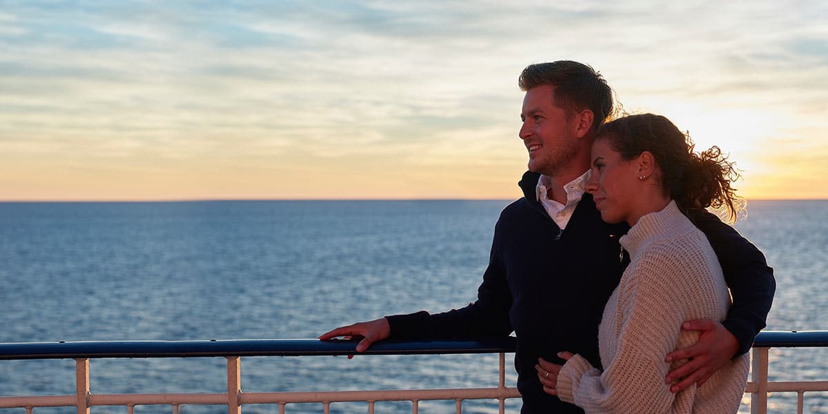 Couple on deck