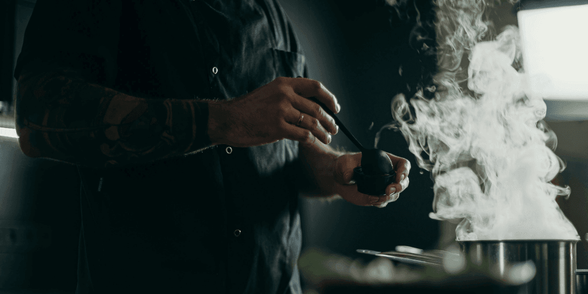 Chef cooking